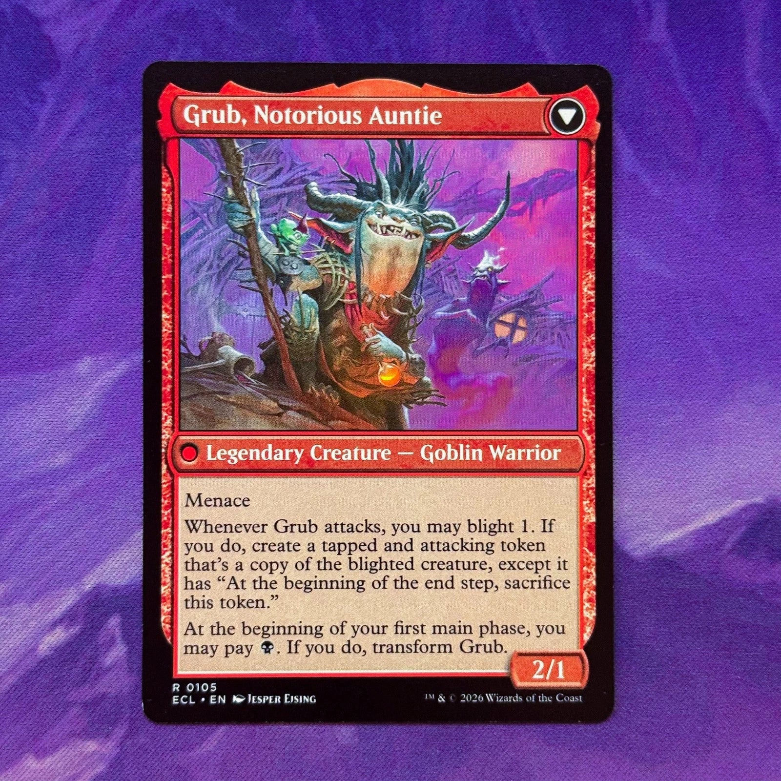 magic the gathering lorwyn eclipsed grub, notorius auntie